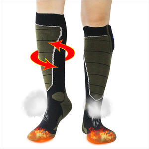 Rechargeable battery electric heated socks for outdoor sport