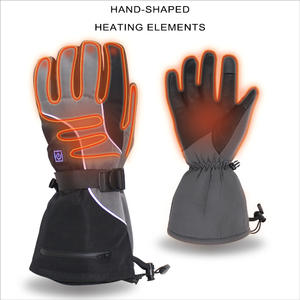 Unisex Heated Skiing Mitten Touch Screen Heated Gloves For Snowboarding