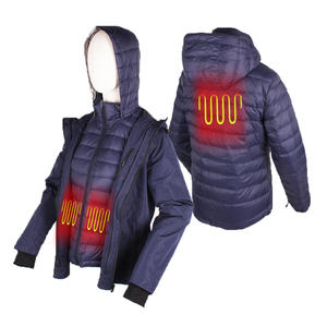 2-in-1 Goose Down Heated Coat For Female