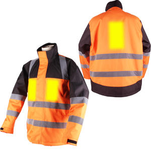 Soft Fleece Liner Windproof Safety Hi Vis Heated Workwear