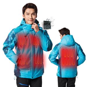 USB Temperature Controlled Windproof Heated Electric Jacket For Skiing