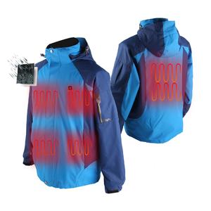 Double Plush Liner Heated Snowboard Jacket For Skating Skiing