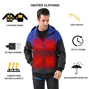Cool Wearing Heated Windbreaker Winter Sport Clothing 