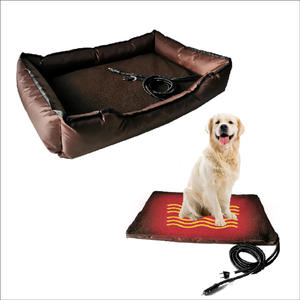 Electric Heating Pet Bed for Dogs and Cats Warming Mat with Chew Resistant Cord Heated dog bed