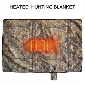 Camo Hunting Heated Blanket for winter hunting