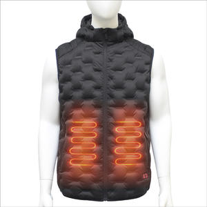 Battery Heat Seal Heated Vest For Winter Vest With Hoodie
