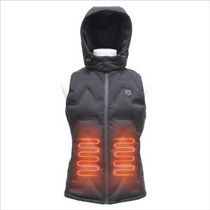 Battery Heat Seal Heated vest for winter vest with hoodie