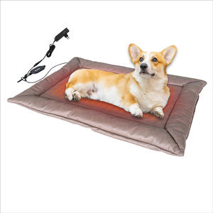 Indoor heated pet floor cushion for dogs cats