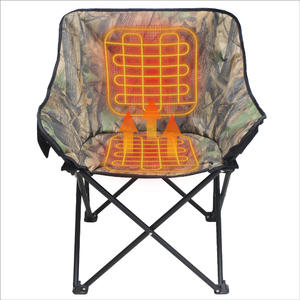 Foldable Heated Camo Chair with for Hunting Fishing Hiking