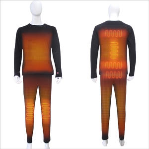 Heated Long Johns Thermal Underwear Base Layer Set for Cold Weather