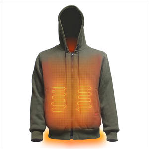 Rechargeable Battery Zipper Heated Hoodie For Fishing