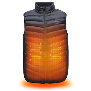 Men's Heated Vest Sleeveless Vest 3 Level Temperature Heated Body Battery Heated Vest