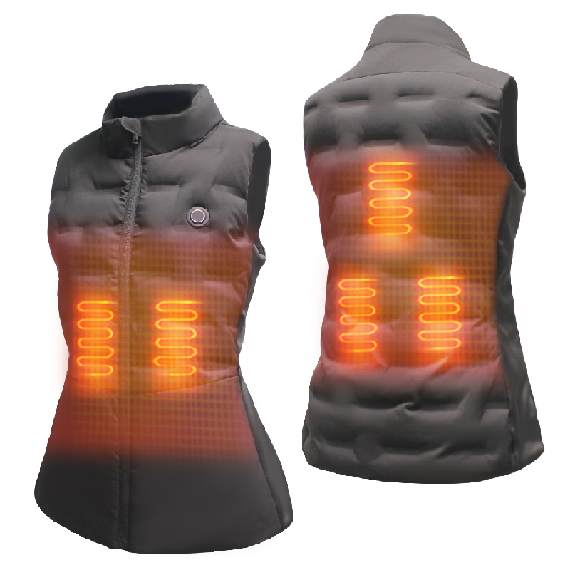 Custom 6 Heating Zones 11 Heating Zones Hunting Anti Electric Electronic 12V Motorcycle Woman Heated Vest Jackets