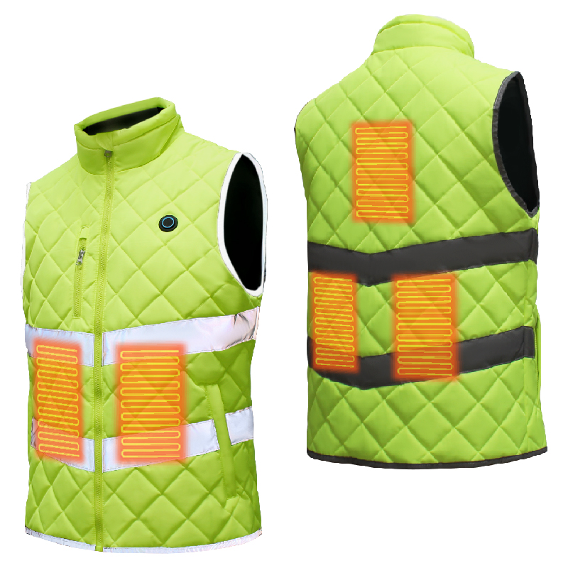 Mens From Usb Heated Vest Winter Sports Outdoor Battery 5V Voltage Heating Vest High Vis Heated Vest 9 Zones