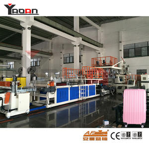 Two three layers PC ABS sheet machine for making suitcases/cabin bags/luggages manufacturers