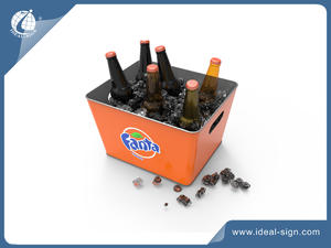 customized metal beer ice buckets in bulk quantity wholesale
