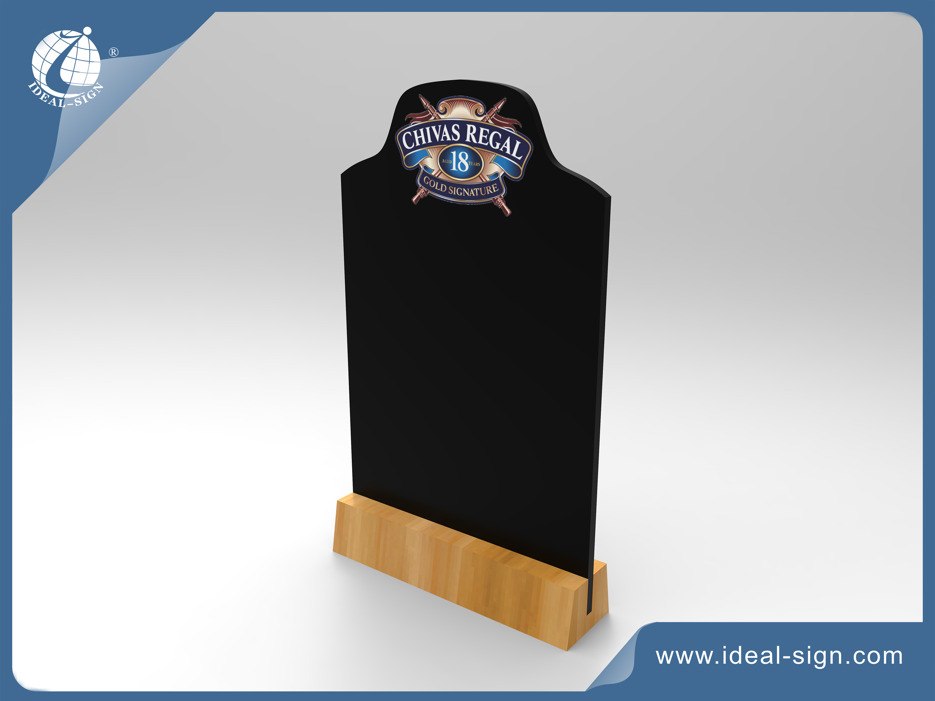 Wooden table top mini chalkboard table tents with custom design