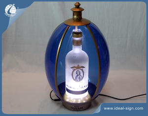 Wholesale custom illuminated acrylic display liquor glorifier for wine & spirit