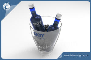 Custom plastic injection beer beverage tubs wine ice buckets for bars