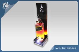 Wholesale personalized illuminated acrylic bottle display stand lighting led bottle display