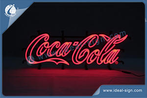 Coca Cola LED Neon Sign With Injection Mould Size 650*270*35mm