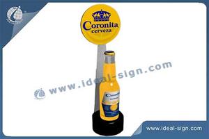 Supermarket Acrylic Glowing Liquor Bottle Display Holder ABS Injection