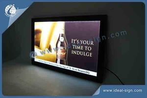 China supplier of personalized acrylic indoor light box signs display slim lighted beer signs for wholesale