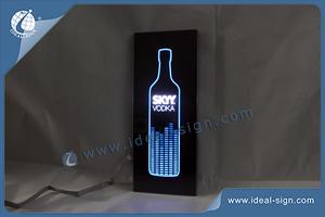 China supplier of personalized flash lighted box display slim led sign for wholesale