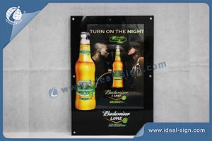 Wholesale custom made slim led sign bar and Budweiser beer signs