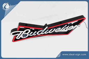 Budweiser Beer Fake Neon Signs With Injection Mould And Circuit Board 