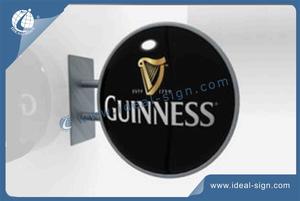 Round Carlsberg Vacuum Formed Light Boxes Exterior Wall Mounted Sign