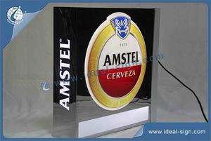 Square Shape Led Vacuum Formed Sign Outdoor Lightbox With Mirror Effect