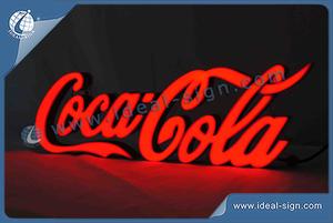 CocaCola Indoor Words Letter LED Resin Sign For Club Advertising