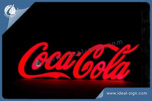 Wholesale acrylic led light sign Coca Cola letter signs epoxy resin signs