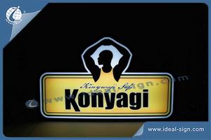 Konyagi Blister Indoor LED Display Acrylic Light Signs For Promotional Use 