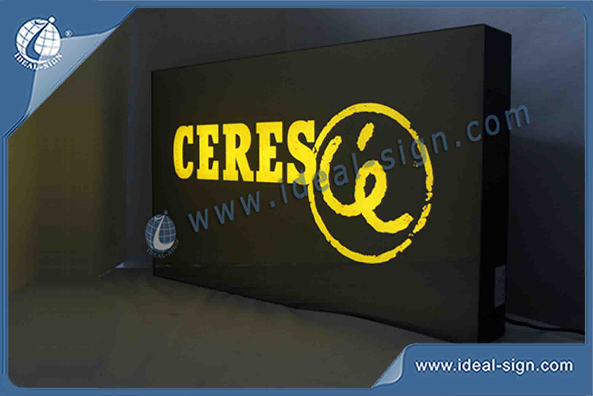 CERES Indoor LED Light Signs For Display Advertising 70 X 40 X 8CM 