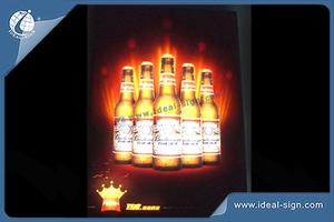 Custom LED Flashing indoor signs acrylic slim light box wall-mounted