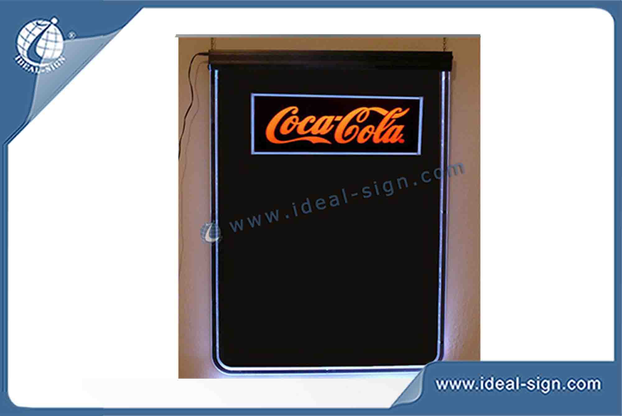 Factory price for led writing wall mounted chalkboard for drink and beer brands