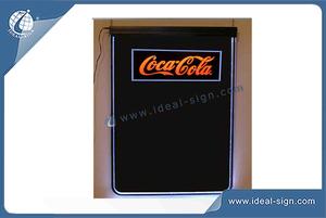 Fluorescent Led Writing Blackboard With Coca Cola Logo