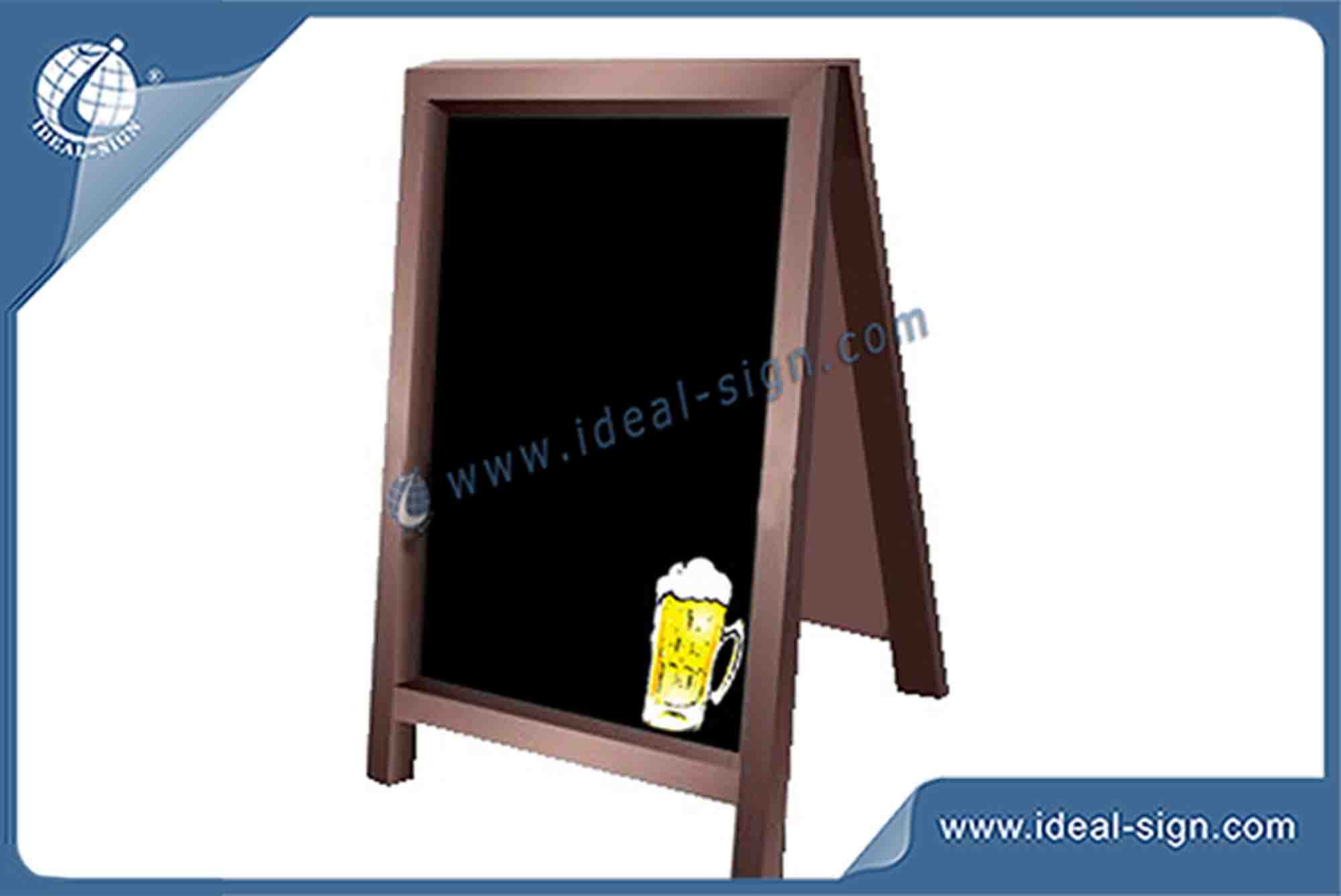 Custom Outdoor A Frame Signs / Wooden Framed Advertising Chalkboards