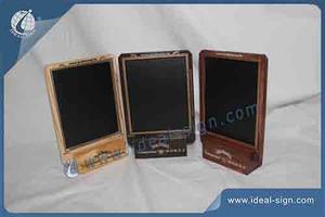 Customized Wooden Menu Holder With MINI Black Board 