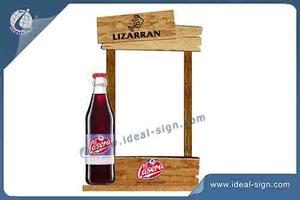 Customized Wood Table Stand Menu Holder Retro Style 