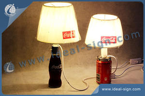 Pratical Promotion Table Lamp For Soft Drink Brands Like Coca Cola, Pepsi And OEM Brands