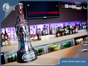 Sølv / Golden Coca Cola flaske Top Bar Bottle Opener