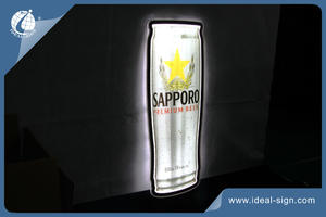 SAPPORO Can Shaped Light Signs