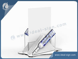 Personalized wholesale acrylic napkin holder table top menu stands supplier