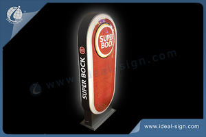SUPER BOCK Standing LED Light Box Outdoor Signs