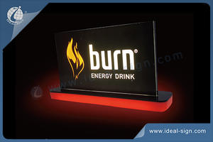 Burn LED Light Sign Table LED Indoor Signs