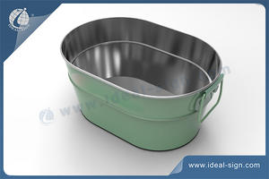 Customized Tinplate Party Tube Metal Material Ice Buckets
