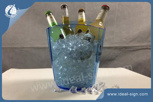 Custom injection mold plastic beverage tubs wine ice buckets for bars